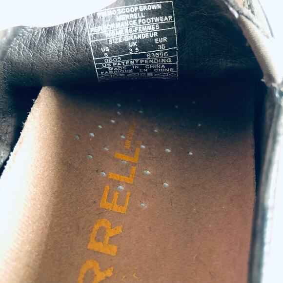 Merrell 'Primo Scoop' Women's 6 Brown  Leather Performance Clog Mule - Picture 7 of 9